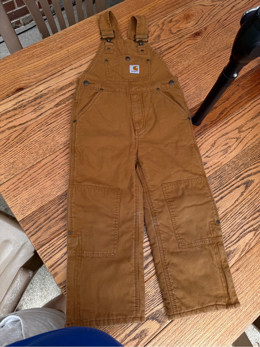 Carhartt Kids Tan/Brown Duck Overalls
